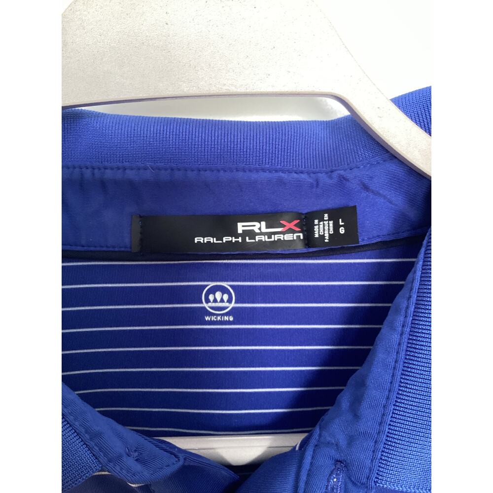 Polo Ralph Lauren RLX Blue Men's L Featherweight Golf Polo size large - Picture 6 of 11